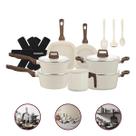 Jogo de Panelas 12 Peças Indução Revestimento Cerâmico Antiaderente Bravia Cookware
