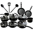 Jogo De Panelas 13 Peças Antiaderente Cozinha Completa Imperial Premium Preto