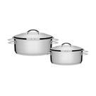 Jogo De Panelas 2 Peças Inox Fundo Triplo Solar Tramontina