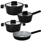 Jogo de panelas 4 pcs chicago inducao preto -casambiente