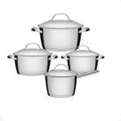 Jogo de Panelas 4 Peças Inox Fundo Triplo Allegra Tramontina Jogo de Panelas 4 Peças Inox Fundo Triplo Allegra Tramontina