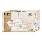 Jogo De Panelas 5 Pçs Inducao Ceramic Class Travertino 4mm Antiaderente