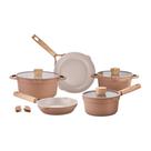 Jogo de Panelas 5 Peças Indução Fogão Gás Duna Terracota Antiaderente Brinox
