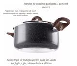 Jogo de panelas 6 Pças Granito Ind C/ Panela Pressão Brinox
