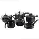 Jogo De Panelas 6 Peças Com Panela De Pressão 4,5L Preto