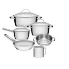 Jogo de Panelas 6 Peças Inox Fundo Triplo Allegra Tramontina Jogo de Panelas 6 Peças Inox Fundo Triplo Allegra Tramontina