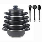 Jogo De Panelas 8 Peças Resistente Aluminio Extra Forte