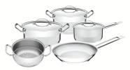 Jogo de Panelas Aço Inox 5 peças Professional Tramontina Jogo de Panelas Aço Inox 5 peças Professional Tramontina