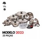 Jogo De Panelas Alemãs Aço Cirúrgico 19 Pcs - Jogo De Panelas Alemãs Aço Cirúrgico 19 Pcs -