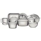Jogo De Panelas Allegra Aço Inox Com Fundo Triplo 9 Peças Tramontina Jogo De Panelas Allegra Aço Inox Com Fundo Triplo 9 Peças Tramontina