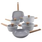 Jogo de panelas Aluminio rev cerâmico 6 peças cinza -Fracalanza Jogo de panelas Aluminio rev cerâmico 6 peças cinza -Fracalanza