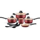 Jogo de Panelas Antiaderente Aluminio Kit 8 Peças Conjunto Seletta Cereja MTA