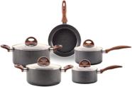 Jogo de Panelas Antiaderente Ceramic Life 5 Peças com Fundo de Indução Smart Plus BRINOX