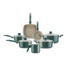 Jogo de Panelas Antiaderente Ceramic Life Easy 7 Peças Verde Jade