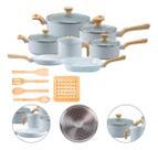 Jogo De Panelas Antiaderente Indução Style Cook 12 Peças Grafite Mimo