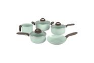 Jogo de Panelas Brinox Antiaderente Ceramic Life 5 Peças Suprema Verde