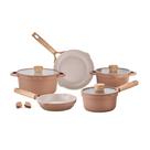 Jogo de Panelas Brinox Antiaderente Ceramic Life Duna 5 Peças com Indução Terracota