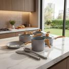 Jogo De Panelas Brinox Ceramic Life Easy 8 Peças Com Indução
