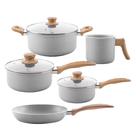 Jogo de Panelas Brinox com Revestimento Antiaderente Cerâmica 5 Peças Ceramic Life Gris Cinza Jogo de Panelas Brinox com Revestimento Antiaderente Cerâmica 5 Peças Ceramic Life Gris Cinza