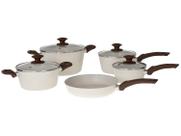 Jogo de Panelas Brinox Revestimento Cerâmico de Alumínio Vanilla 5 Peças Optima CeramicLife