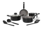 Jogo De Panelas Brinox Ruby Antiaderente 7 Peças Preto - FL