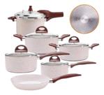 Jogo de Panelas Brinox Smart Indução + Panela de Pressão 6 Peças Antiaderente Premium