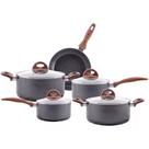 Jogo De Panelas Cerâmic Life Smart Plus Em Alumínio Indução 5pçs Granito 4774103 Brinox