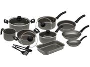Jogo de Panelas Eirilar Antiaderente de Alumínio Grafite 12 Peças Facility