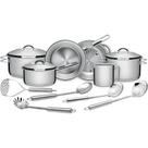Jogo de Panelas em Aço Inox Tramontina Solar com Indução e Utensílios em Inox 11pçs Jogo de Panelas em Aço Inox Tramontina Solar com Indução e Utensílios em Inox 11pçs
