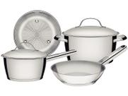 Jogo de Panelas Fundo Triplo Tramontina Allegra 65660270 Inox