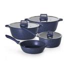 Jogo De Panelas Graniflon 4 Peças Azul Premium