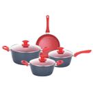 Jogo De Panelas Indução 4 Peças Ceramic Onix Class Home