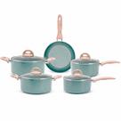 Jogo De Panelas Indução 5pçs Ceramic Life Botanika Com Fundo Triplo Verde Ref:4815/102 Brinox Jogo De Panelas Indução 5pçs Ceramic Life Botanika Com Fundo Triplo Verde Ref:4815/102 Brinox