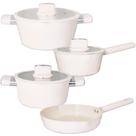 Jogo De Panelas Indução Cerâmica Chicago Branca 4 Peças Jogo De Panelas Indução Cerâmica Chicago Branca 4 Peças