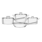 Jogo de panelas inox com 4 peças brava tramontina Jogo de panelas inox com 4 peças brava tramontina