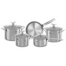 Jogo De Panelas Inox Electrolux 5 Peças Fundo Triplo Indução Conjunto Completo Original Profissional