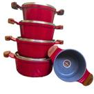 jogo de panelas javali premium antiaderente 5 peças 16 a 24