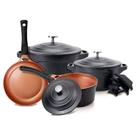 Jogo De Panelas Le Cook Cerâmica Linha Premier Lc1849 Jogo De Panelas Le Cook Cerâmica Linha Premier Lc1849