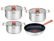 Jogo de Panelas Tefal Inox Fundo Triplo 4 Peças Opti'Space