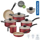 Jogo de Panelas Tramontina 7 Peças Starflon T1 Caçarola Jogo de Panelas Tramontina 7 Peças Starflon T1 Caçarola