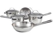Jogo de Panelas Tramontina Aço Inox Allegra 5 Peças Fundo Triplo