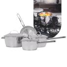 Jogo de Panelas Tramontina Allegra Aço Inox com Fundo Triplo 4 Peças Jogo de Panelas Tramontina Allegra Aço Inox com Fundo Triplo 4 Peças