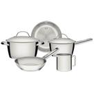 Jogo De Panelas Tramontina Allegra Em Aço Inox Com Fundo Triplo 5 Peças 65660280 Jogo De Panelas Tramontina Allegra Em Aço Inox Com Fundo Triplo 5 Peças 65660280