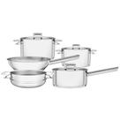 Jogo de Panelas Tramontina Brava em Aço Inox Fundo Triplo com Tampa Plana 5 Peças 65400010 Jogo de Panelas Tramontina Brava em Aço Inox Fundo Triplo com Tampa Plana 5 Peças 65400010