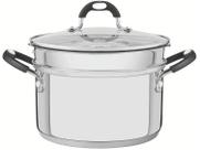Jogo de Panelas Tramontina de Inox Prata 2 peças Astro Silicone