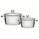 Jogo De Panelas Tramontina Indução Allegra 2 Peças Inox