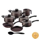 Jogo de Panelas Tramontina Paris Alumínio Antiaderente Starflon Max 7 Peças + Colher Jogo de Panelas Tramontina Paris Alumínio Antiaderente Starflon Max 7 Peças + Colher