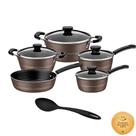 Jogo de Panelas Tramontina Sicília Alumínio Antiaderente 5 Peças + Colher Jogo de Panelas Tramontina Sicília Alumínio Antiaderente 5 Peças + Colher