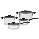 Jogo De Panelas Tramontina Solar Ceramic 4 Peças Aço Inox Fundo Triplo Com Rev Int Grafite 65120026 Jogo De Panelas Tramontina Solar Ceramic 4 Peças Aço Inox Fundo Triplo Com Rev Int Grafite 65120026