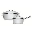 Jogo de Panelas Tramontina Solar em Aço Inox Fundo Triplo 2 Peças Jogo de Panelas Tramontina Solar em Aço Inox Fundo Triplo 2 Peças